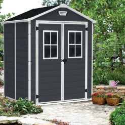 Casetta da giardino grande nero Manor 6x5