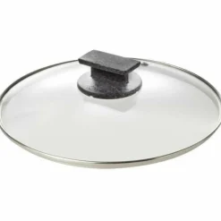 Casseruola antiaderente 2 manici con coperchio in vetro Regina di pietra Induction