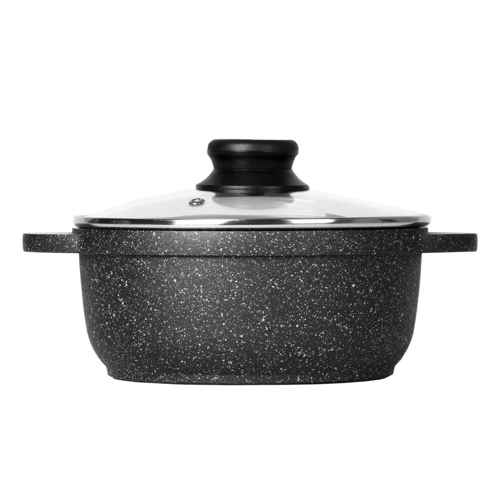 Casseruola con coperchio e fondo a induzione Linea ChefStone diametro 28 cm