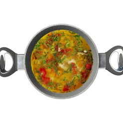 Casseruola con coperchio in alluminio pressofuso Linea CookStone diametro 20 cm