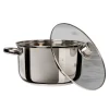 Casseruola in acciaio inox con coperchio in vetro Linea Matilde diametro 20 cm