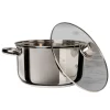 Casseruola in acciaio inox con coperchio in vetro Linea Matilde diametro 24 cm