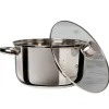 Casseruola in acciaio inox con coperchio in vetro Linea Matilde diametro 28 cm