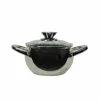 Casseruola in acciaio inox Veronique con coperchio in vetro temperato diametro 24 cm