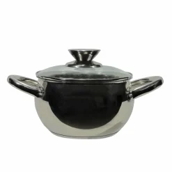 Casseruola in acciaio inox Veronique con coperchio in vetro temperato diametro 28 cm