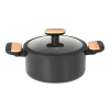 Casseruola in alluminio forgiato con coperchio Linea Japan diametro 20 cm