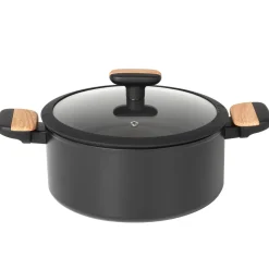 Casseruola in alluminio forgiato con coperchio Linea Japan diametro 24 cm