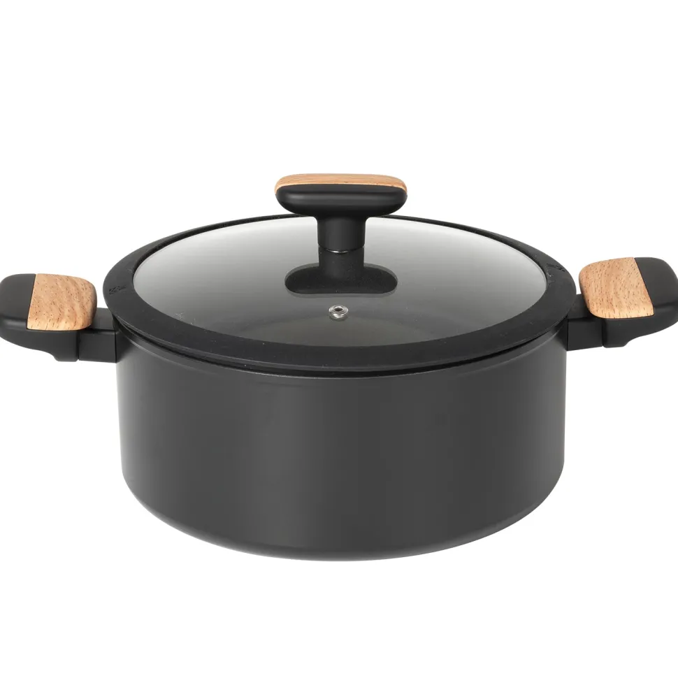 Casseruola in alluminio forgiato con coperchio Linea Japan diametro 24 cm