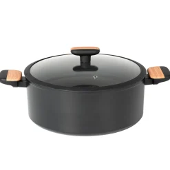 Casseruola in alluminio forgiato con coperchio Linea Japan diametro 28 cm