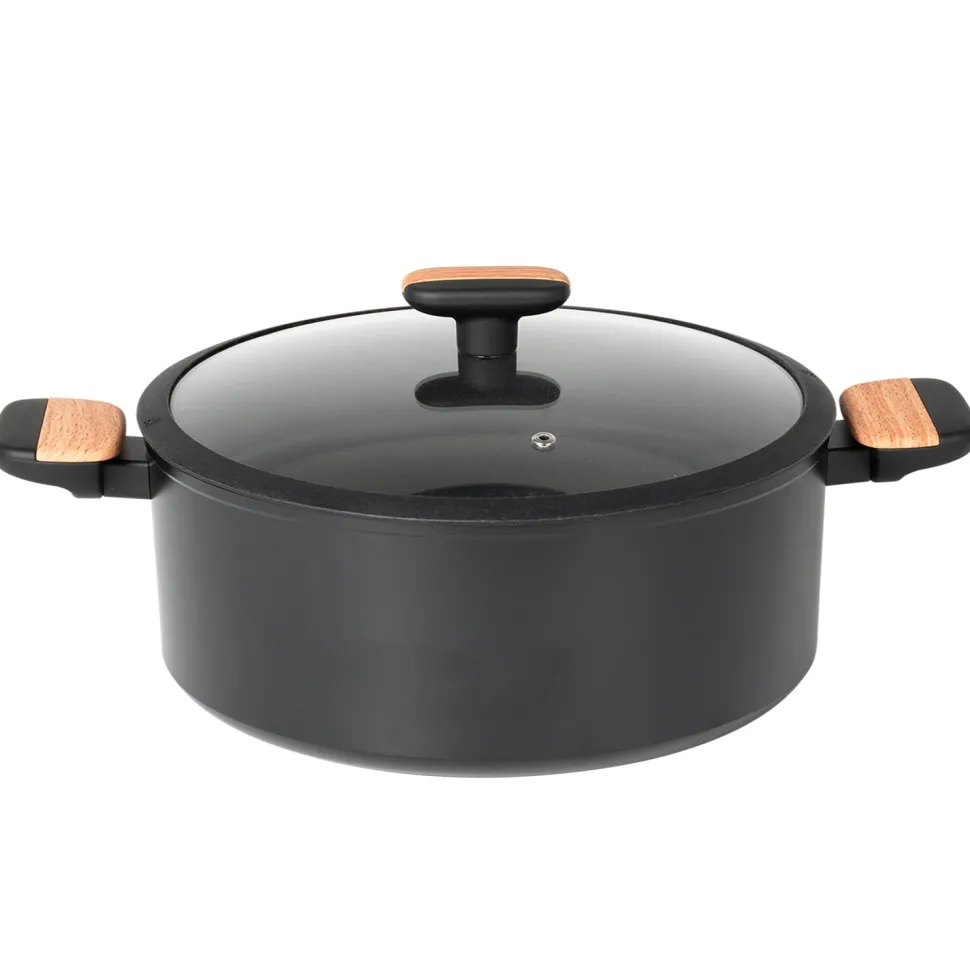 Casseruola in alluminio forgiato con coperchio Linea Japan diametro 28 cm