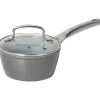 Casseruola in alluminio forgiato con coperchio in vetro Linea Keramì diametro 16 cm