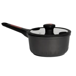 Casseruola in alluminio pressofuso con coperchio in vetro Linea Grenoble diametro 16 cm