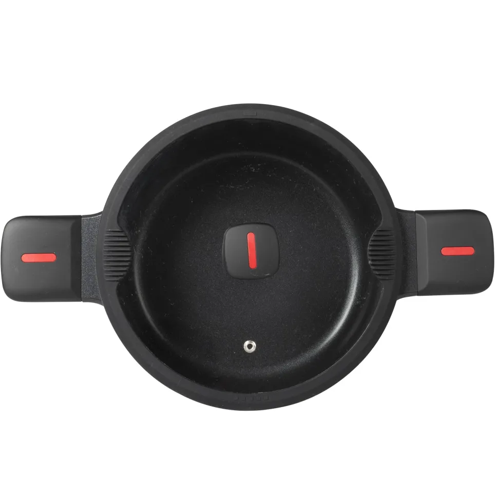 Casseruola in alluminio pressofuso con coperchio in vetro Linea Grenoble diametro 28 cm