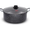 Casseruola 2 manici con coperchio in vetro Linea Maxima