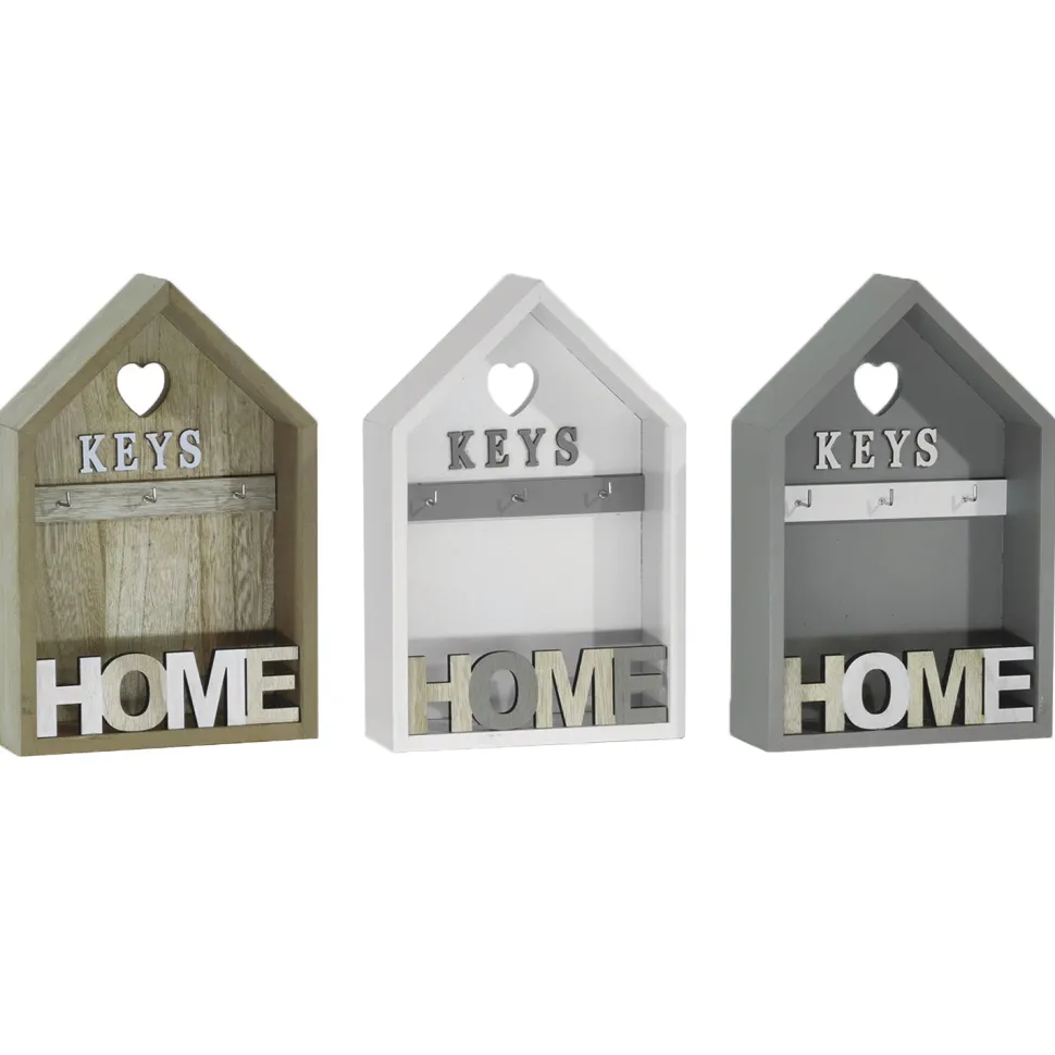 Cassetta portachiavi Keys in legno 3 posti