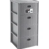 Cassettiera Linea Elegance 4 cassetti Grigio