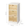 Cassettiera Multiuso 3 cassetti Legno di Abete Linea Woodhandy
