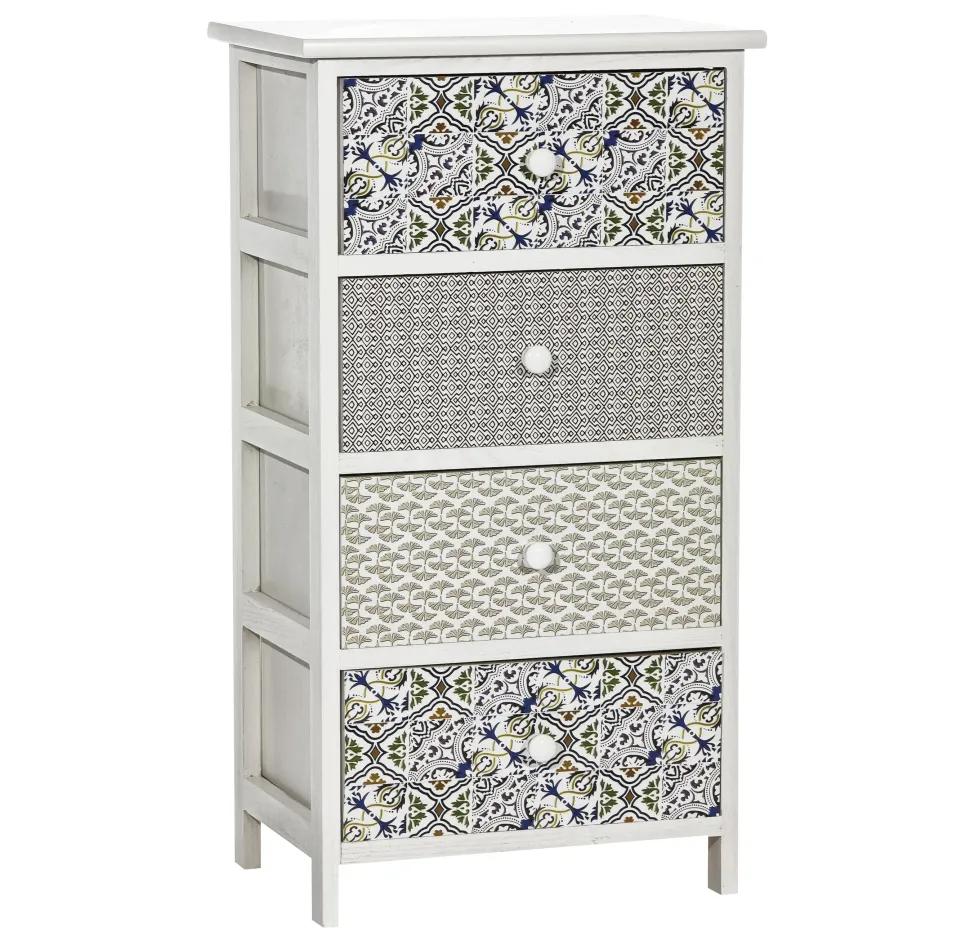 Cassettiera Multiuso 4 Cassetti Linea Woodhandy