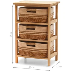 Cassettiera Multiuso Linea Woodhandy 3 Cassetti