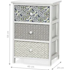 Cassettiera Multiuso Linea Woodhandy 3 Cassetti