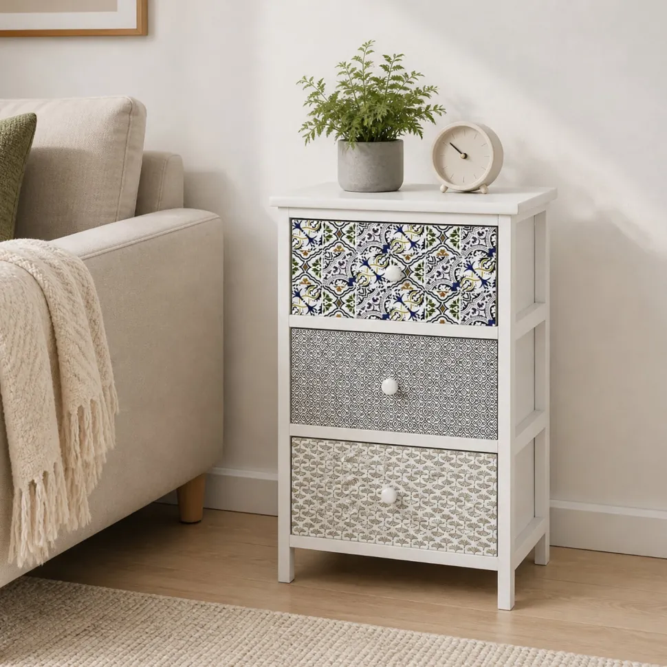 Cassettiera Multiuso Linea Woodhandy 3 Cassetti