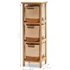 Cassettiera Multiuso Linea Woodhandy 3 Cassetti Slim