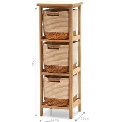 Cassettiera Multiuso Linea Woodhandy 3 Cassetti Slim