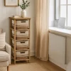 Cassettiera Multiuso Linea Woodhandy 4 Cassetti