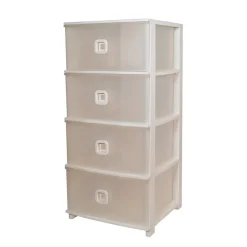 Cassettiera Pratika Plus 4 cassetti Bianca