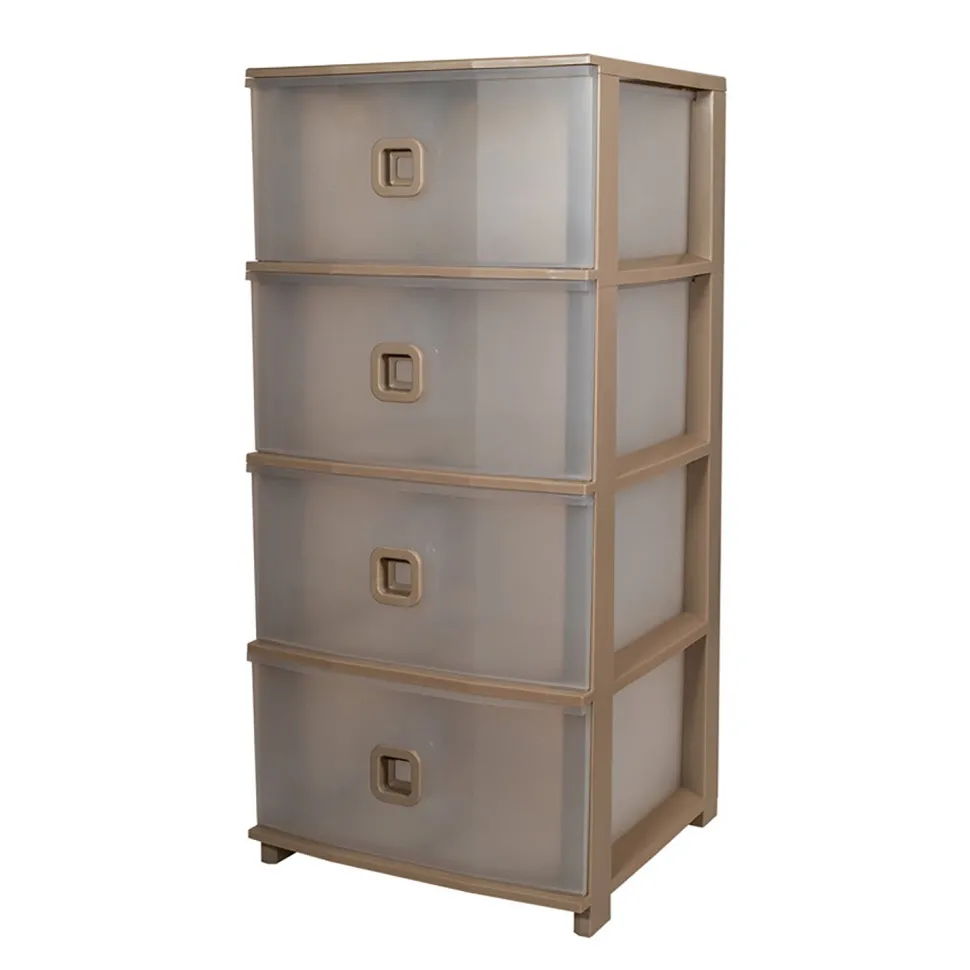 Cassettiera Pratika Plus 4 cassetti Tortora