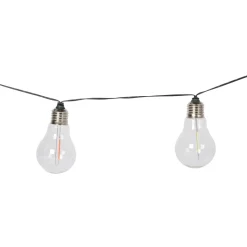 Catena Luminosa 10 Lampadine Solari Luce Multicolor da esterno
