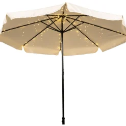 Catena luminosa per ombrellone 200 luci led con pannello solare da esterno