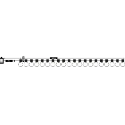 Catena Luminosa Solare 20 Lampadine LED Luce Calda da Esterno