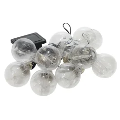 Catena Luminosa Solare 10 Lampadine LED Luce Calda da Esterno