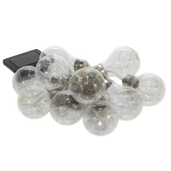Catena Luminosa Solare 10 Lampadine LED Luce Naturale da Esterno