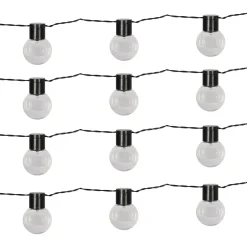 Catena Luminosa Solare 40 Lampadine LED Luce Calda da Esterno