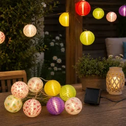 Catena Luminosa Solare 10 Lampioncini LED da Esterno
