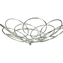 Centrotavola in Metallo Cromato diametro 36 cm