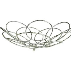 Centrotavola in Metallo Cromato diametro 36 cm