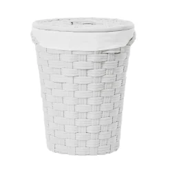 Cesta Portabiancheria in tnt Bianca