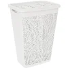 Cesta Portabiancheria Jungle Hamper Bianca 55 litri