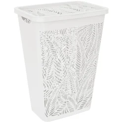 Cesta Portabiancheria Jungle Hamper Bianca 55 litri