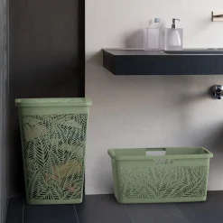 Cesta Portabiancheria Jungle Hamper Verde Salvia 55 litri