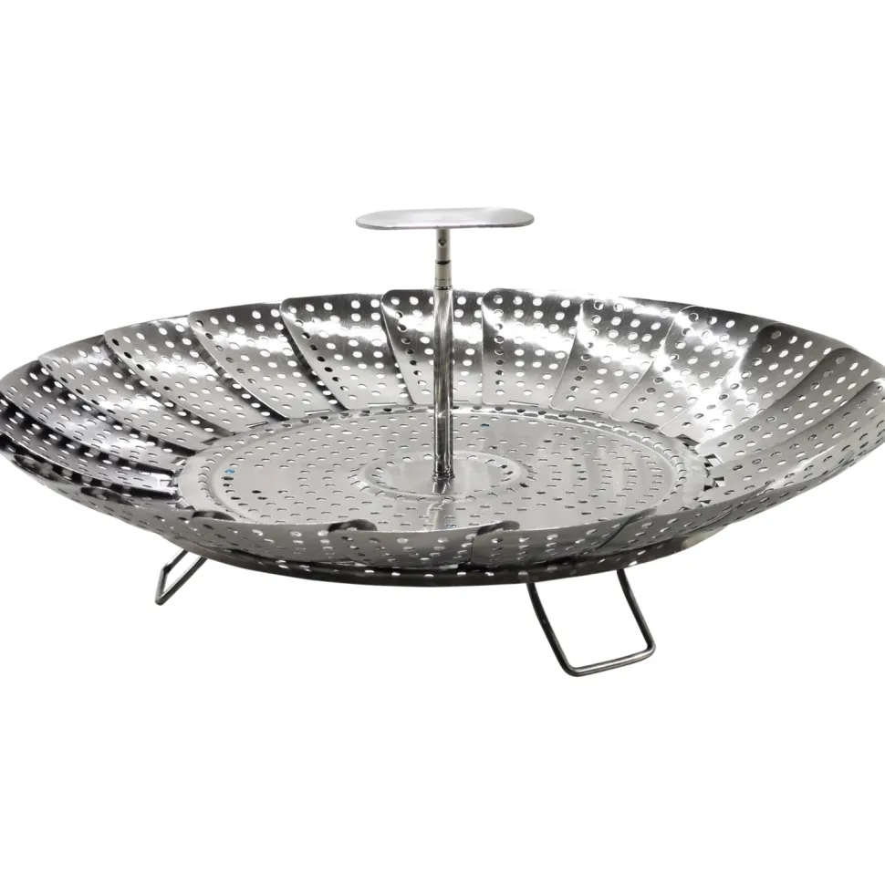 Cestello per Cottura a Vapore Pieghevole in acciaio inox diametro 18 cm