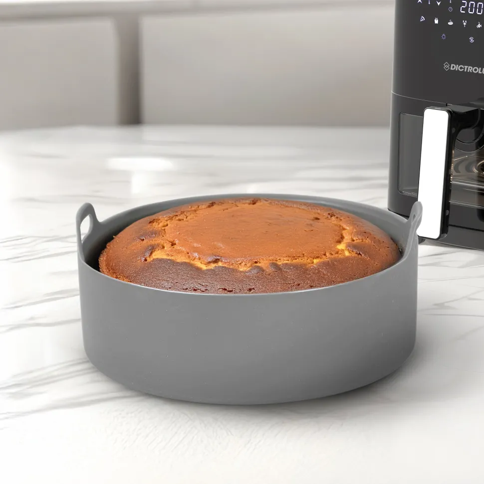 Cestello per Friggitrice ad Aria con Manici in Silicone diametro 19 cm
