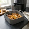 Cestello per Friggitrice ad Aria con Manici in Silicone 19x19 cm