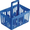 Cestello Portabottiglie 6 Posti Blu con Manico