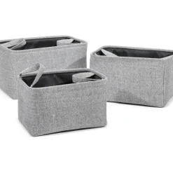 Cestino Multiuso Rettangolare in tessuto Grigio