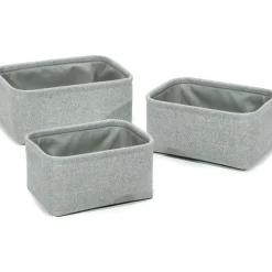Cestino Multiuso Rettangolare in tessuto Grigio