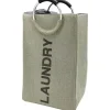 Cesto Portabiancheria con Manici Laundry Crema